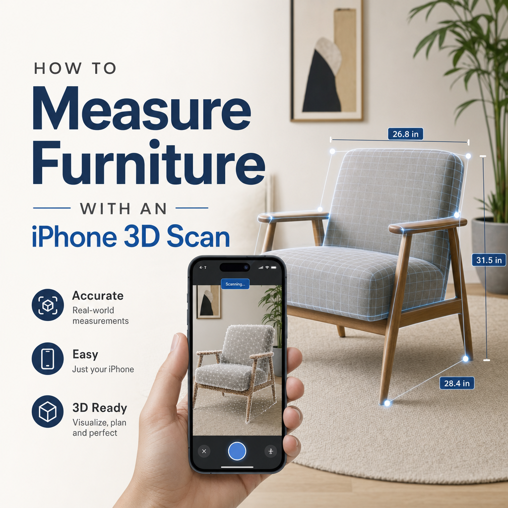 How to Measure Furniture with an iPhone 3D Scan